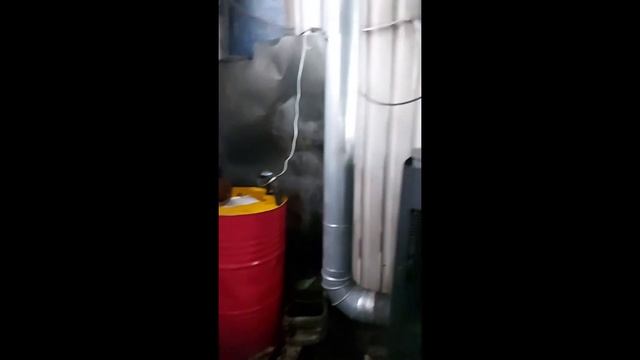Калорифер на отработке Циркон в автосервисе / Воздухонагреватель на отработке смотреть онлайн