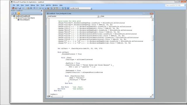 Exporting Data from Access to Excel Part 10: Graphing from VBA смотреть онлайн