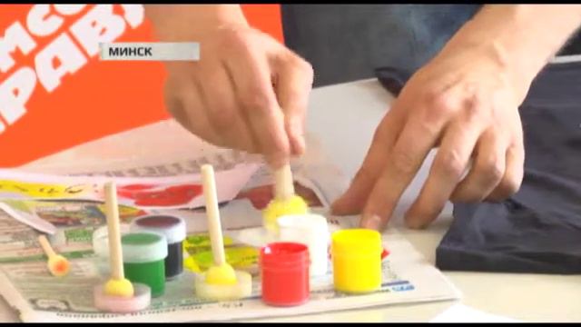 Как Георгий Колдун майки для "Комсомолки" разрисовал смотреть онлайн