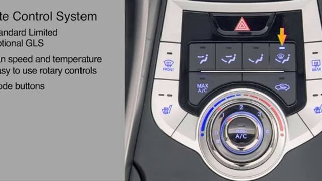 Hyundai Elantra Climate Control смотреть онлайн