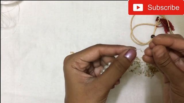 DIY| Kundan pendent and pearl necklace making at home | jewellery making | Nandri art & craft смотреть онлайн