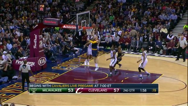 Timofey Mozgov vs Bucks. 23.03.2016 смотреть онлайн
