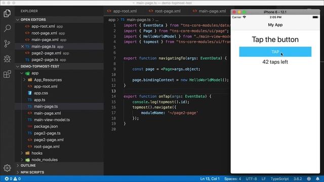 How to Get the Top UI Frame - It's NOT TOPMOST! | NativeScript Tutorial смотреть онлайн