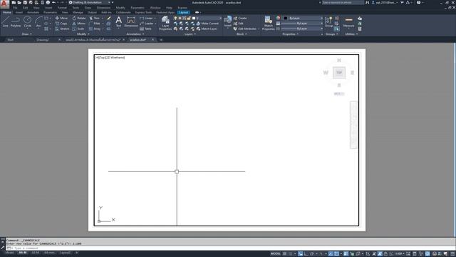 AutoCAD การปริ้นแบบออนScale หน่วยมิลลิเมตร เมตร (Plot Scale) смотреть онлайн