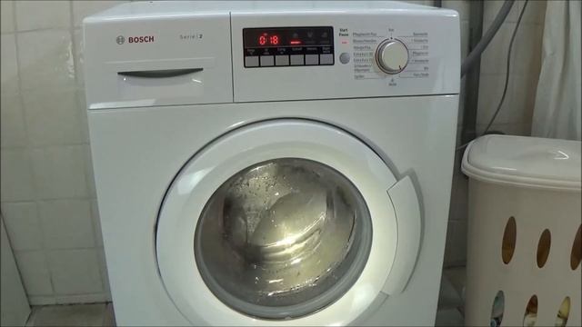 BOSCH WAB28220 washing machine, Delicates rapid - Quick wash 30 degrees program test example #304 смотреть онлайн