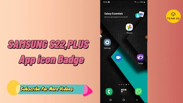 SAMSUNG S22, Plus App icon Badge How to Enable 2022 смотреть онлайн
