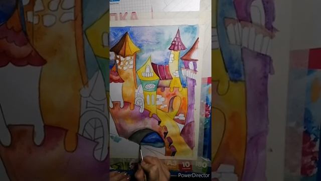 Мастер класс "Рисуем сказочный город" смотреть онлайн