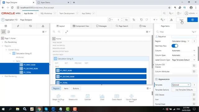 Calculation using JavaScript in oracle apex смотреть онлайн