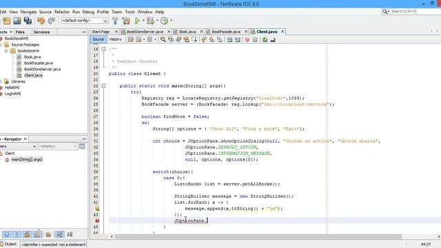 #12 RMI Book Store Example Client Side using Java смотреть онлайн