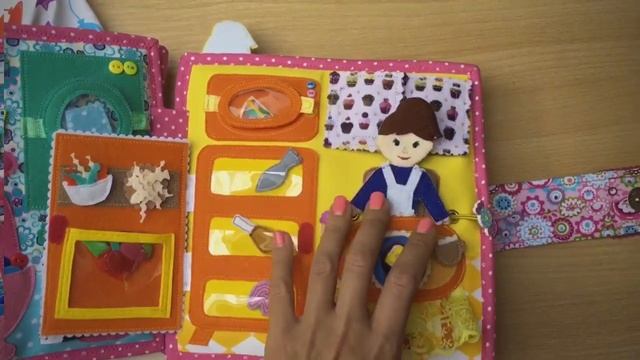 Quiet Book #2 Doll House Nataly Koshel (мягкая книжка #2 Кукольный домик)
