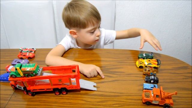 Mашинки тачки Автовоз Тачки Mack Truck Hauler Tomica Rescue-Go-Go Takara Tomy DisneyPixarCars タカラトミ