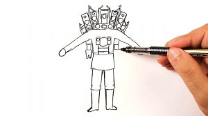 Как нарисовать Титан Спикермен 2.0 из Скибиди Туалет