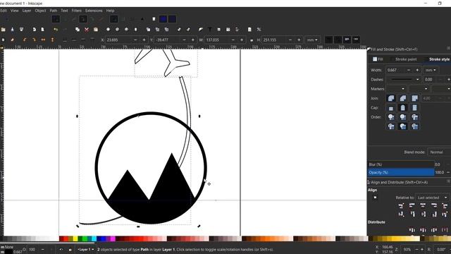 INKSCAPE TUTORIAL: CREATE A TRAVEL AGENCY LOGO (ADOBE ILLUSTRATOR ALTERNATIVE) смотреть онлайн