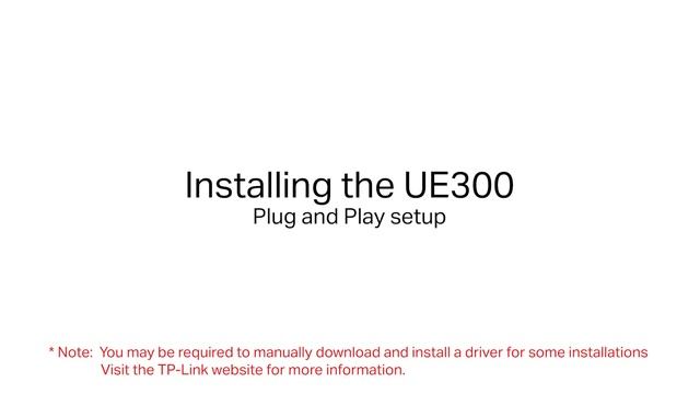 How to setup and use a TP-Lin UE300 USB to Ethernet adapter смотреть онлайн