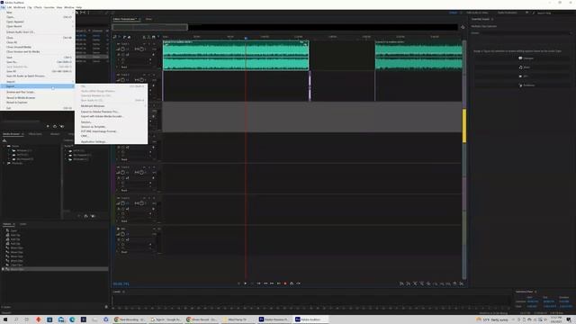 How To Export A Multitrack Session In Adobe Audition