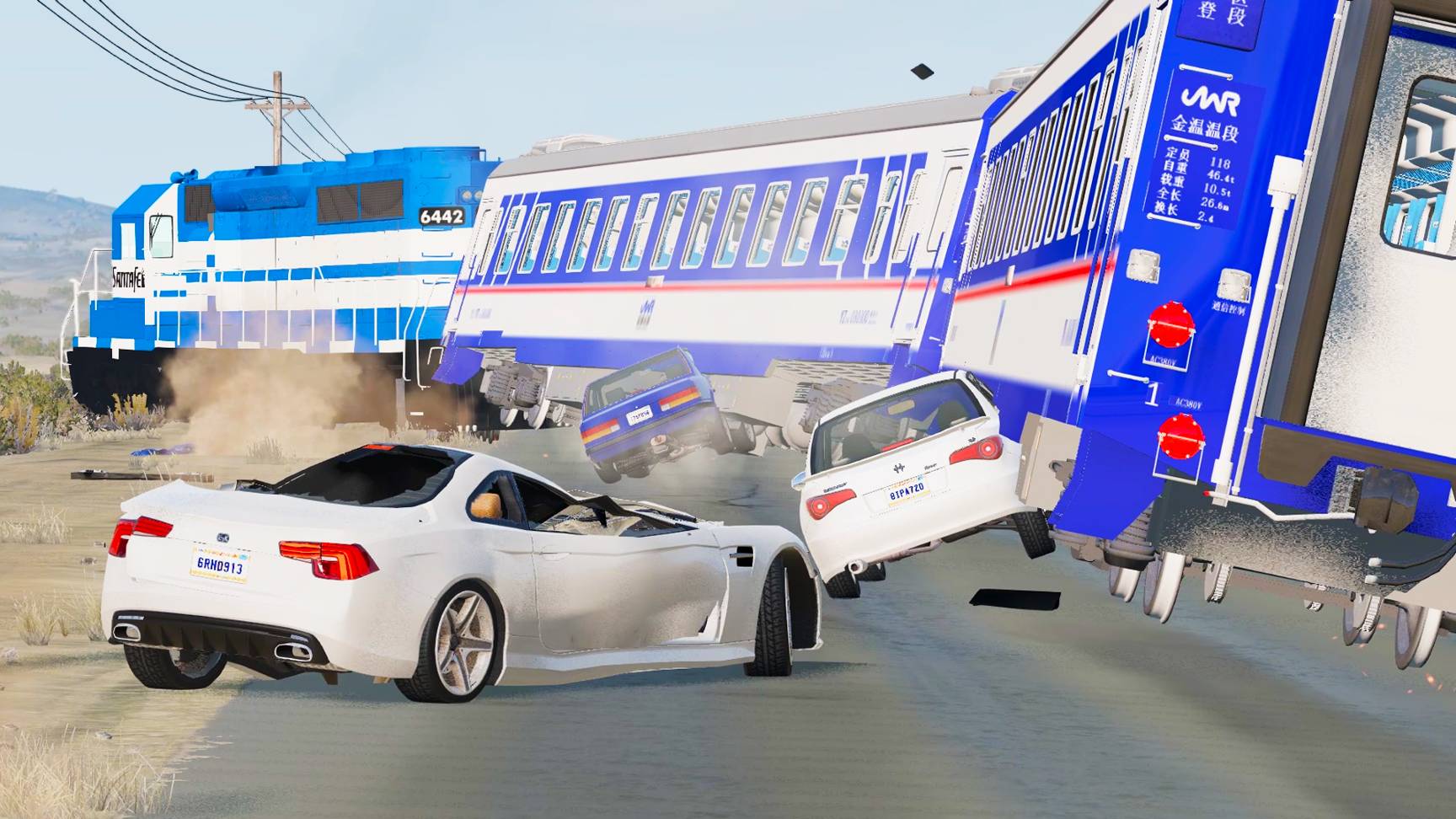 Поезд vs Машин #2 |BeamNG.Drive | смотреть онлайн