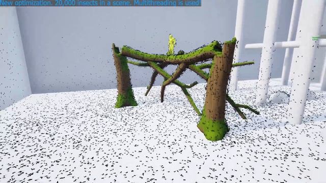 Advanced Insects System - Update 1.7 - New optimization. 20.000 insects in a scene FPS-100+ смотреть онлайн