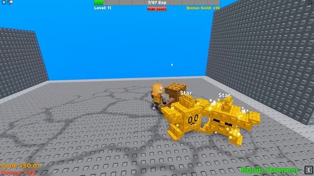 МОЛОТОК 999,999,999 СИЛЫ! САМЫЙ БОЛЬШОЙ МОЛОТОК В МИРЕ за 5 МИНУТ! ROBLOX смотреть онлайн