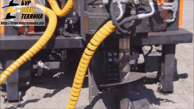 Испытания. Бурение шнеком. Установка на гусеничном ходу SBU-60M от Бурспецтехники