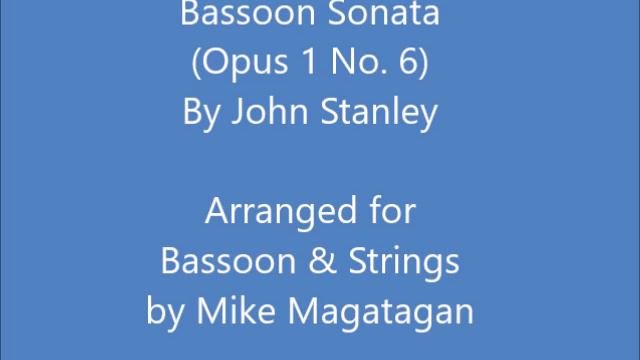 Bassoon Sonata (Opus 1 No 6) for Bassoon & Strings смотреть онлайн