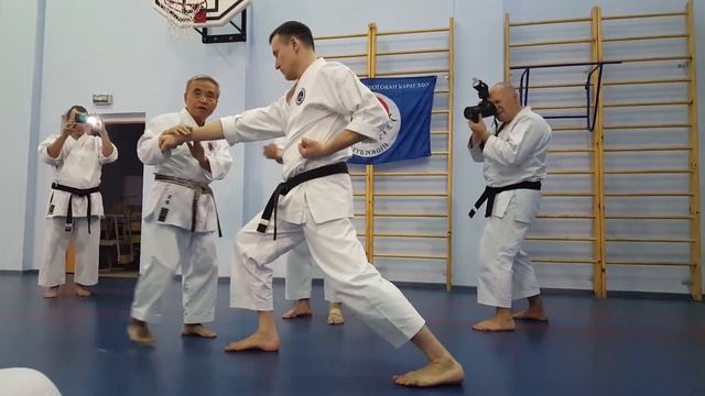 Bassai Dai kata aplication. Masaru Miura shihan смотреть онлайн