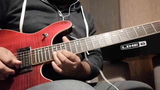 Washburn Billy T, Line 6 Pod Go Flying in a blue dream Cover, Joe Satriani, Felipe Moreno, Chile смотреть онлайн