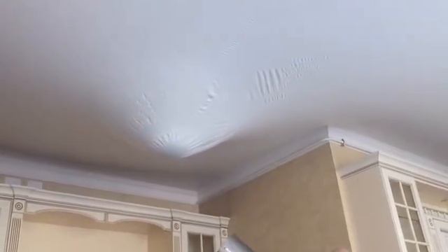 Восстановление натяжного потолка после затопления соседями. смотреть онлайн