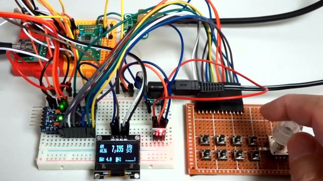 Si4735 FM/AM/SW with SSB mode radio receiver controlled by Arduino Pro Mini смотреть онлайн