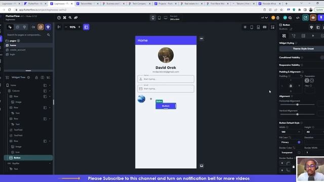 Build a simple mobile app with login, logout, and upload image functionality in FlutterFlow смотреть онлайн