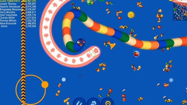 Worms Zone Magic a Slither Snake - the Biggest Snake is Invincible - Snake Games смотреть онлайн