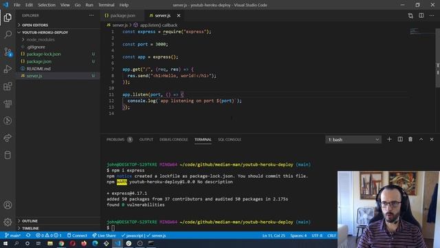 Deploy Node-Express App on Heroku 2 смотреть онлайн
