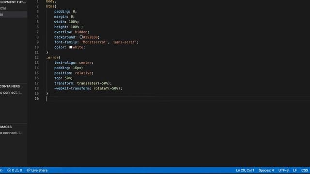 Create a 404 Error Page Using HTML & CSS смотреть онлайн