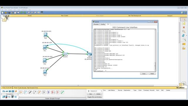 Урок 6 Cisco Packet Tracer. Настройка протокола SSH для доступа на «чистый» коммутатор