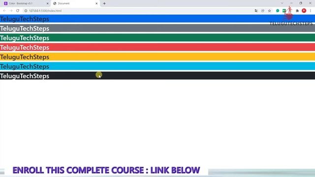 BOOTSTRAP COLORS & CUSTOMIZATION | BOOTSTRAP IN TELUGU смотреть онлайн