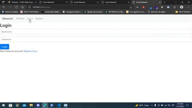 CS50's Web Programming with Python and Javascript | Project 4 смотреть онлайн