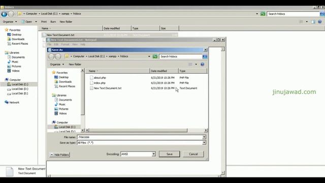 PHP how to create htacces file in windows pc смотреть онлайн