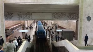 видео со станции метро "Партизанская".