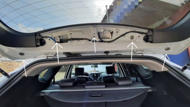 Hyundai Santa fe DM замена стоп сигнала снятие спойлера смотреть онлайн