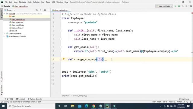 #25 - (OOP) Instance method, Class method & Static method in Python смотреть онлайн