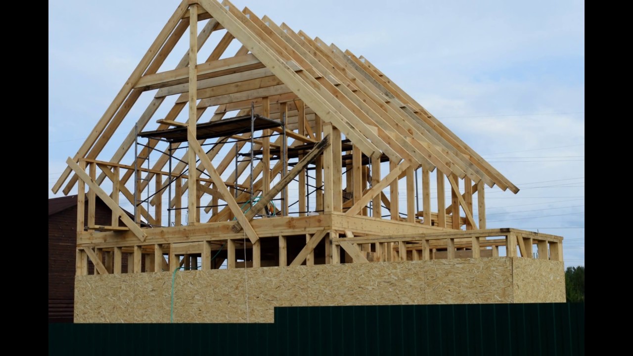 Каркасный дом 6 х 8 м . С внешней отделкой / как построить каркасный дом своими руками смотреть онлайн