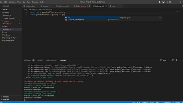 Email Password Auth API using Express JSON WebToken | Access Token | Reset Password | Tamil Skillhu смотреть онлайн