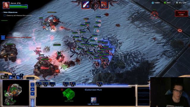 Evil Siths + Tank Friends versus Space Zombies - StarCraft II: Co-Op [Game 13] смотреть онлайн