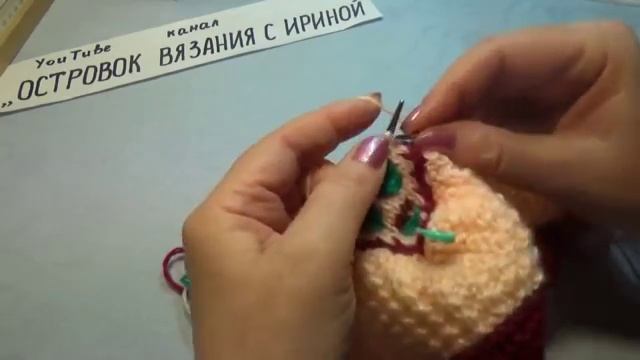 #409 ТАПОЧКИ СПИЦАМИ "ЦВЕТОЧНАЯ ПОЛЯНА".ИНТЕРЕСНЫЙ СПОСОБ ВЯЗАНИЯ НОСИКА . МАСТЕР КЛАСС. смотреть онлайн