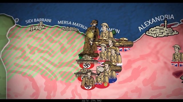 North African Campaign 1942 | Animated History смотреть онлайн