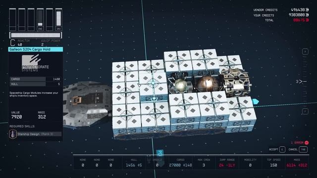 Starfield The Ultimate Home Ship 32k Cargo Build Guide No Ladders 8 Crew 6 Passengers 1600 Shield. смотреть онлайн