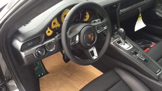 2017 Agate Grey Porsche 911 Turbo S 580 hp @ Porsche West Broward смотреть онлайн