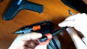 Термопистолет не толкает клей, ремонт