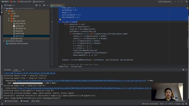 Xây dựng hệ thống chống trộm đơn giản bằng YOLO và OpenCV - Mì AI смотреть онлайн