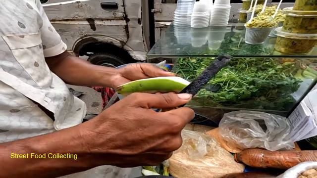 Young Boy Extremely Sells Green Banana-Tasty Mix Fruits Kacha Kola Masala Vorta Street Food #BdFood смотреть онлайн