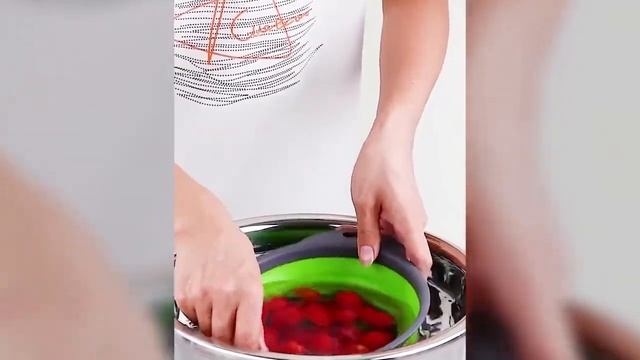 Складной СИЛИКОНОВЫЙ ДУРШЛАГ с Алиэкспресс. Отличная вещь для кухни смотреть онлайн